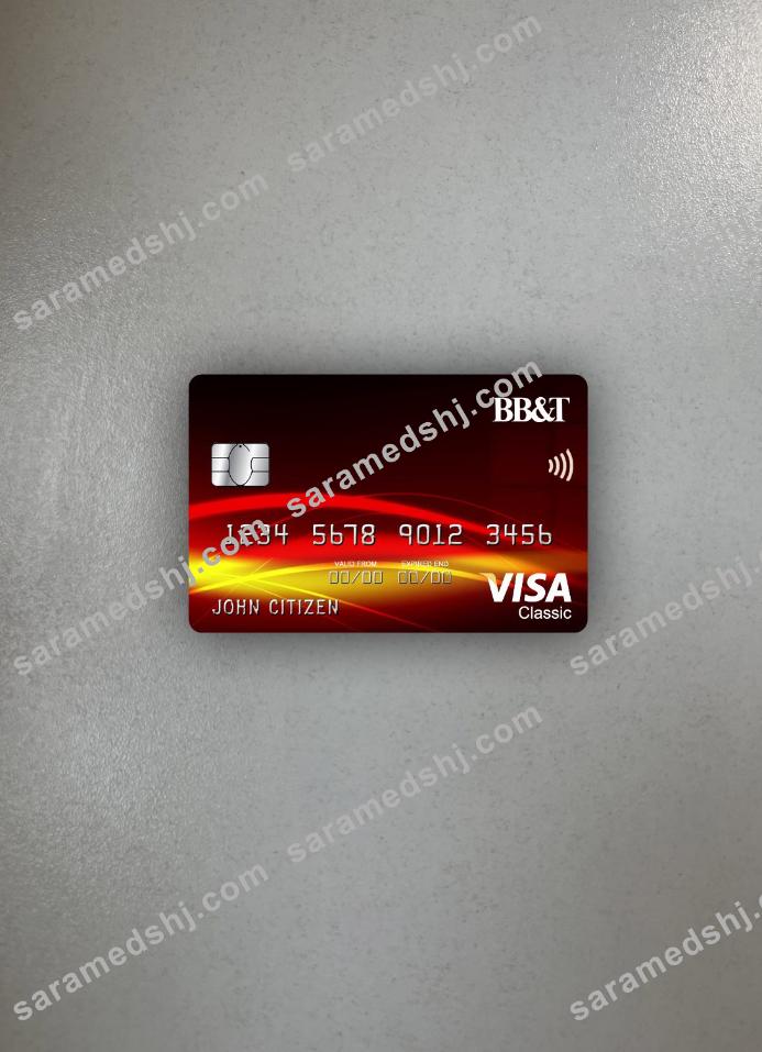 USA BB&T Corp. bank visa classic card photolook front